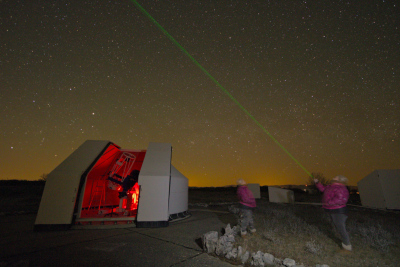 Repérage des constellations au laser